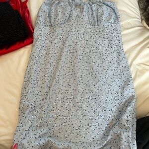 rue21 Light Blue Floral Strapless Top